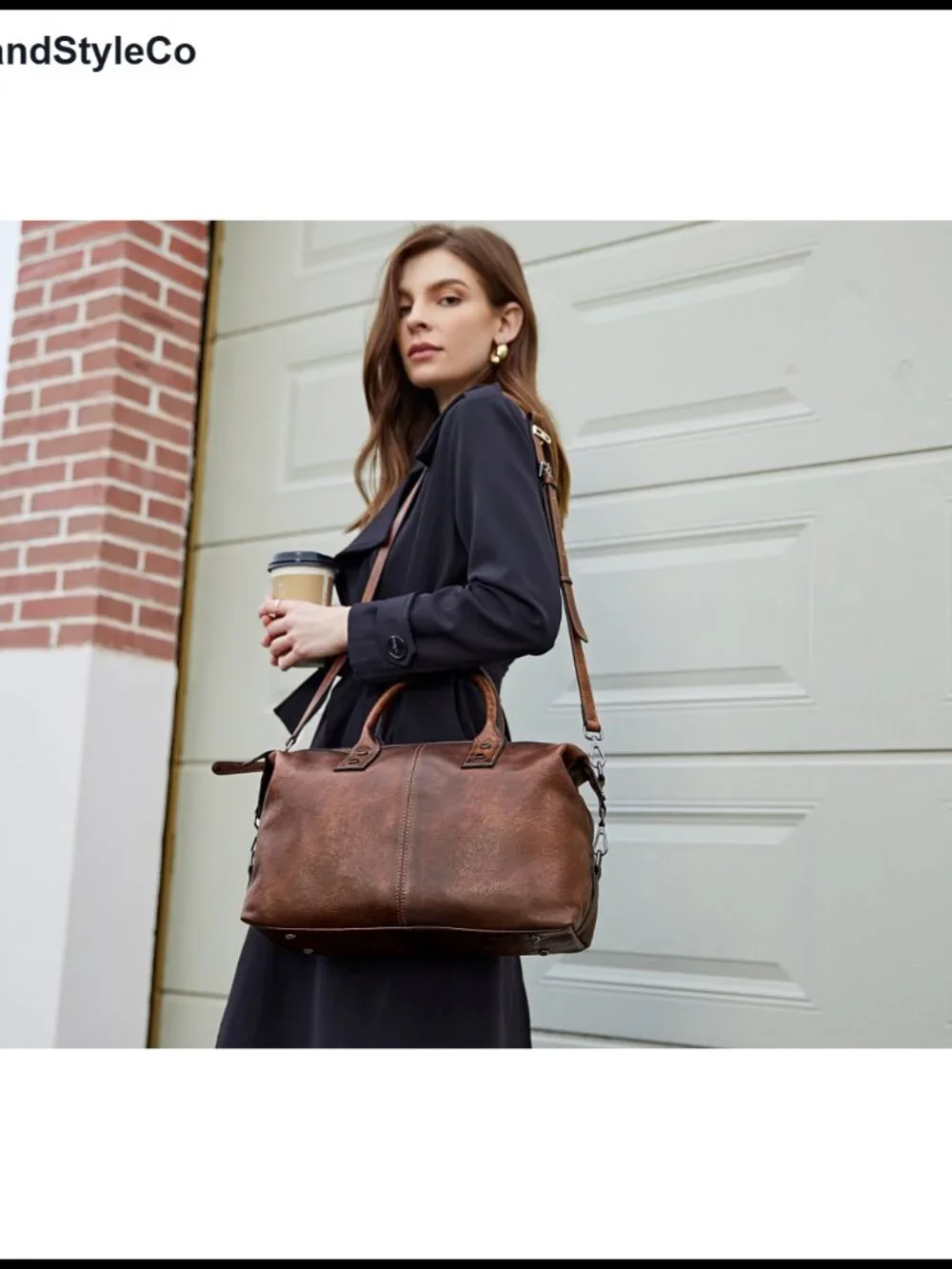 Genuine Leather Satchel Bag Women Shoulder Purse Handbag Hobo Tote Crossbody